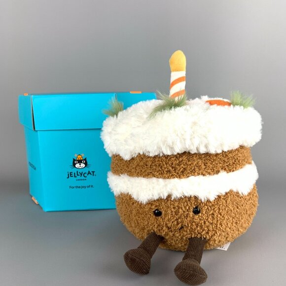Jellycat Amuseables Carrot Cake Chicago Exclusive Plush Toy New with Box & Bag - Picture 14 of 14